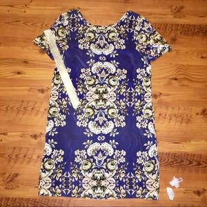 Short Sleeve Floral J. Crew Shift Dress 💫